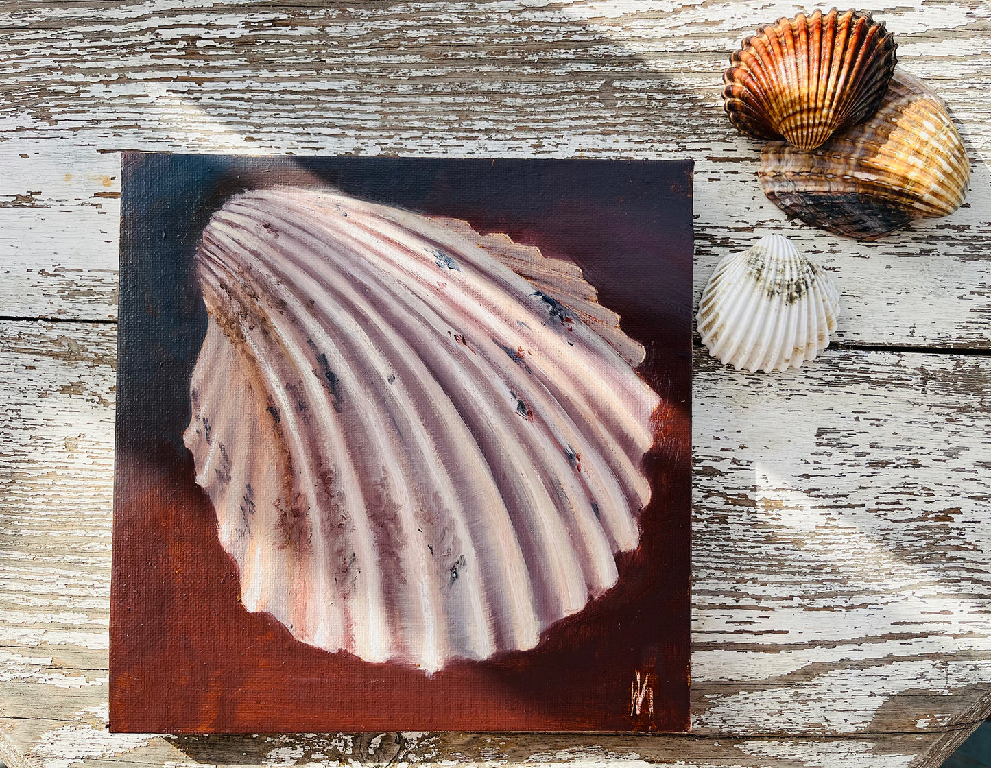Peinture originale "Coqillage de Gruissan"
