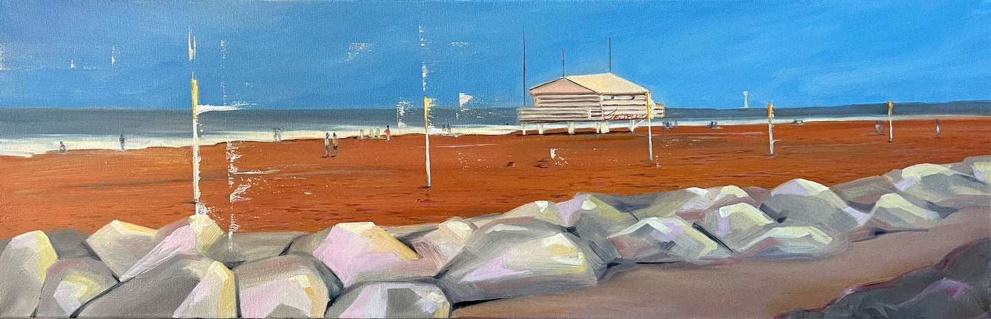 Peinture originale "Gruissan Plage"