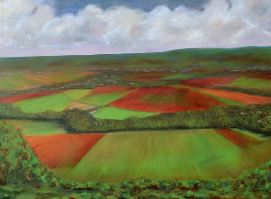 Carte postale -  Paysage du mont Lassois, près de Châtillon-sur-Seine