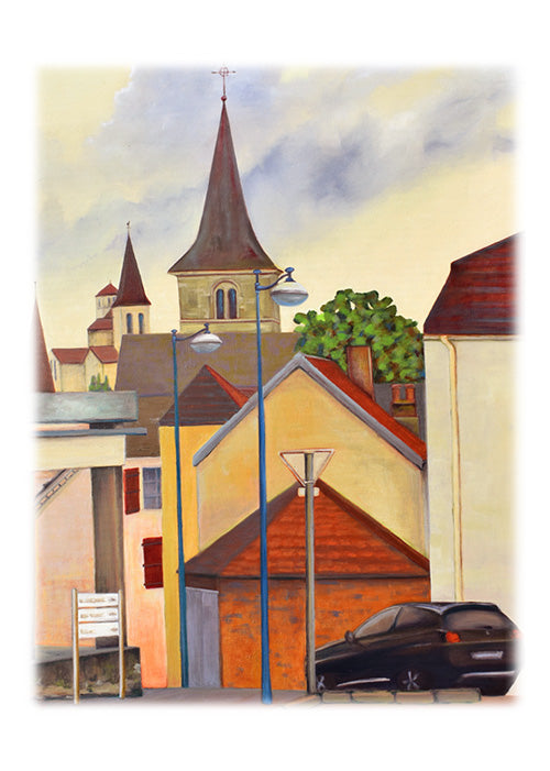 Carte postale  Place Joffre à Châtillon-sur-Seine